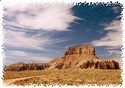 Wild Horse Butte Under Cirrus and Sky